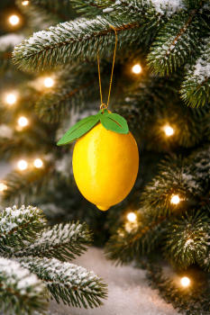 Weihnachts-Kugel "Zitrone"