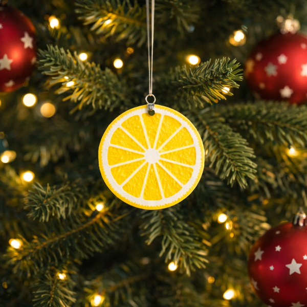 Weihnachts-Kugel "Zitronenscheibe"