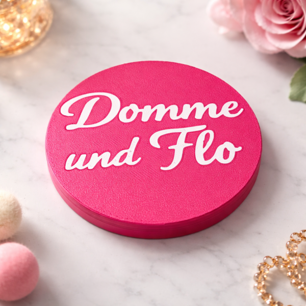 Dubbe-Deckel "Domme und Flo"