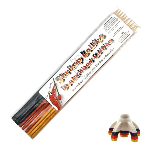 Shrimp-Lollies Deutschland-Mix (10 Stück)