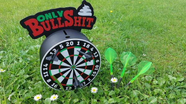 Only Bullshit Dart-Kasse Spaß-Spardose